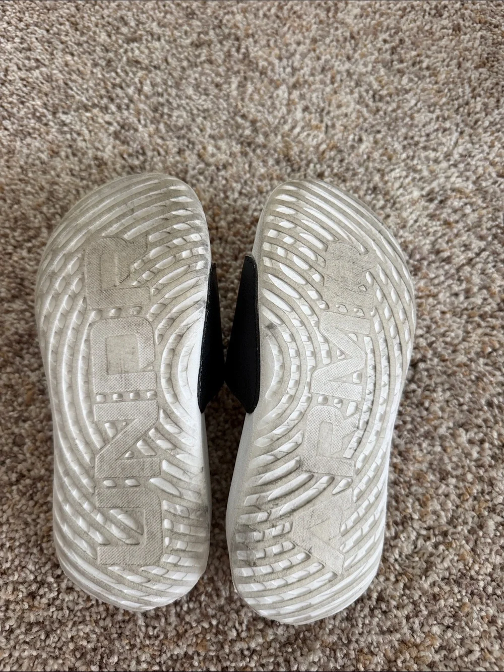 Under Armour Kids' Black & White Slide Sandals